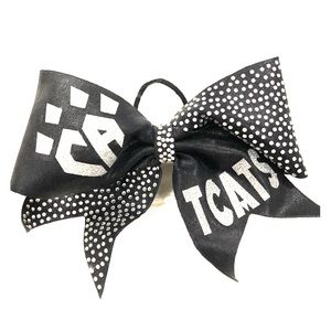 Cheer Athletics competition Cheer Bow black silver